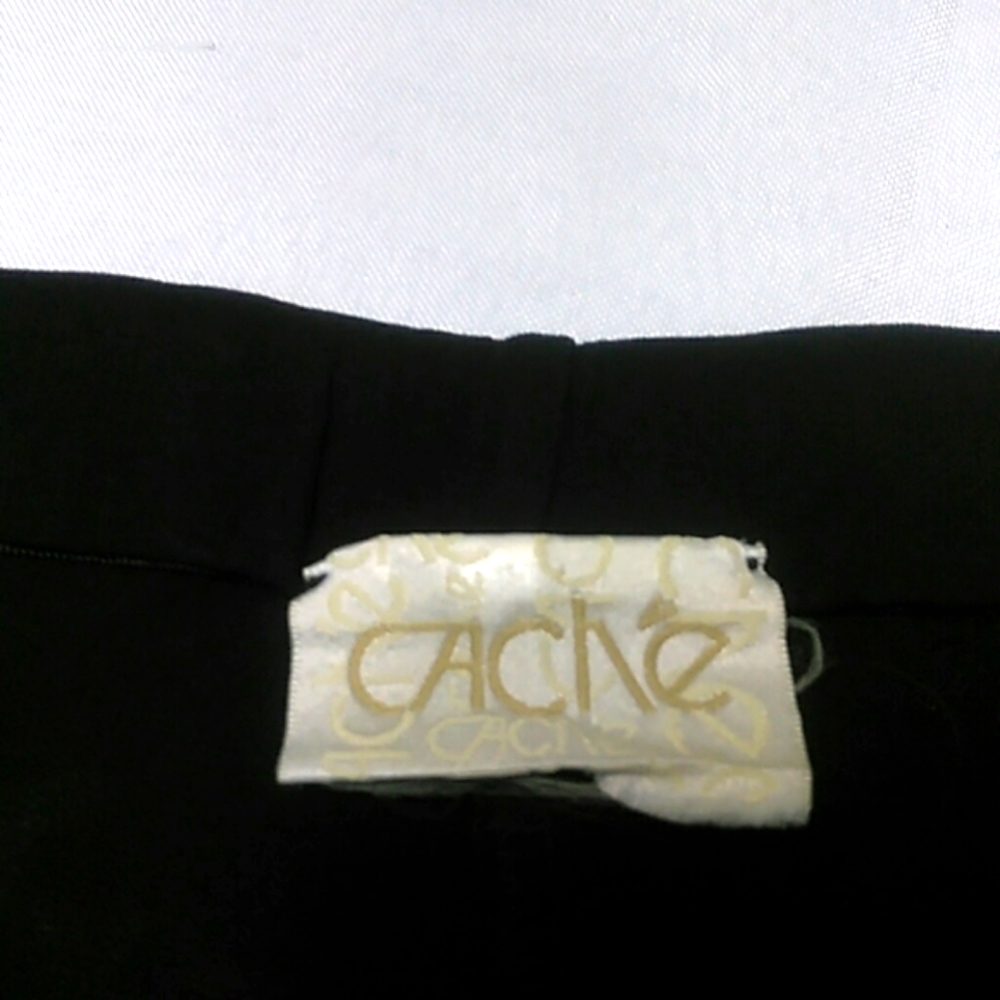 Cache Ladies Black Side Split Bottom Pants - image 4